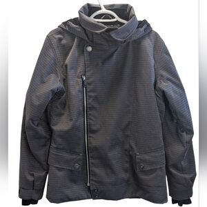 Core Powder Room Women's Gray Performance Jacket Snow Board Jacket 5000mm M Flaw